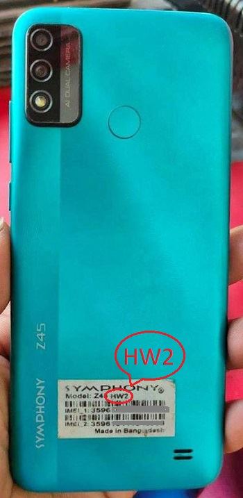 Symphony Z45 Flash File HW2