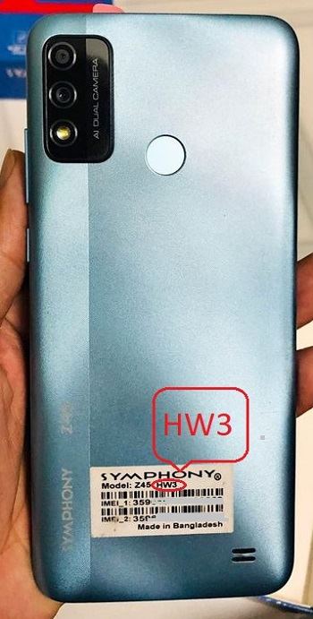 Symphony Z45 Flash File HW3