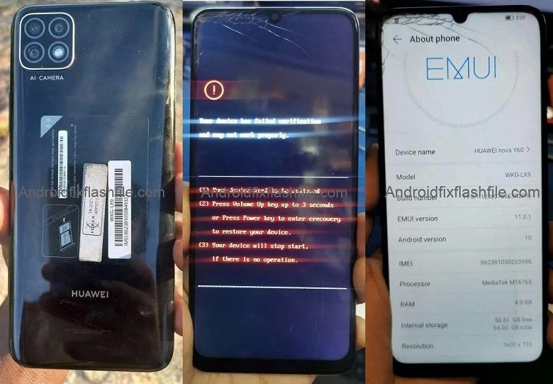 Huawei Nova Y60 WKG-LX9 Flash File