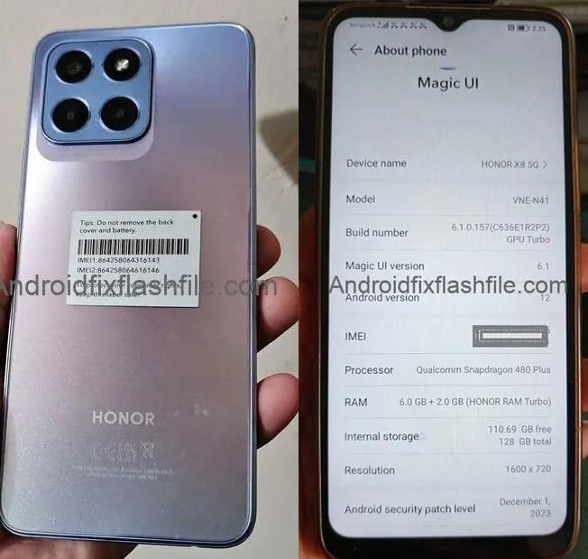 Honor X8 5G VNE-N41 Flash File Honor X8 5G VNE-N41 Flash File