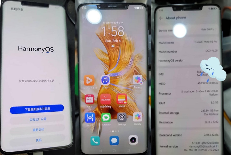 Huawei Mate 50 Pro DCO-AL00 Flash File