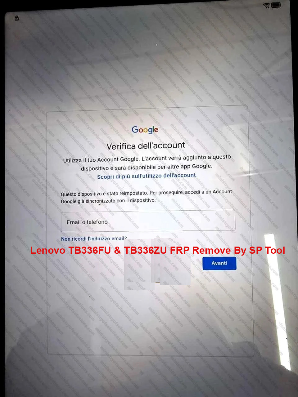 Lenovo TB336FU & TB336ZU FRP Remove